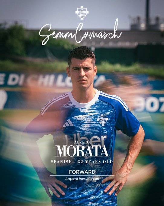 开云体育-官方：莫拉塔租借加盟科莫